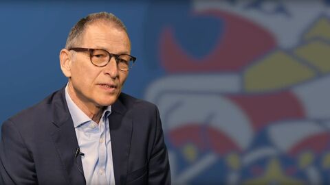 Portrait von Prof. Dr. Helmut Fünfsinn, Screenshot aus dem Video zur Gründung eines Präventionsrates.