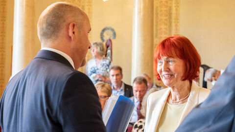 Impressionen Jubiläumsfeier Staatsminister Prof. Dr. Poseck und Ina Freygang-Fünfsinn