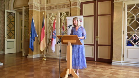 Laudatio Julia Schäfer, Leiterin der Landeskoordinierungsstelle gegen häusliche Gewalt Laudatio Julia Schäfer, Leiterin der Landeskoordinierungsstelle gegen häusliche Gewalt