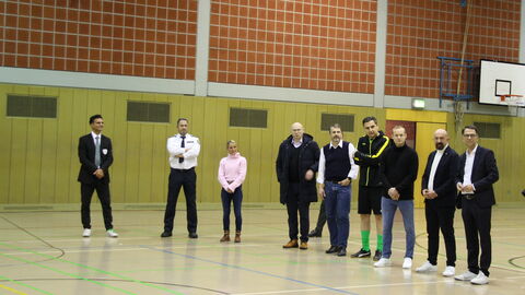 Justizminister Heinz und Besucher des Turniers Justizminister Heinz und Besucher des Turniers